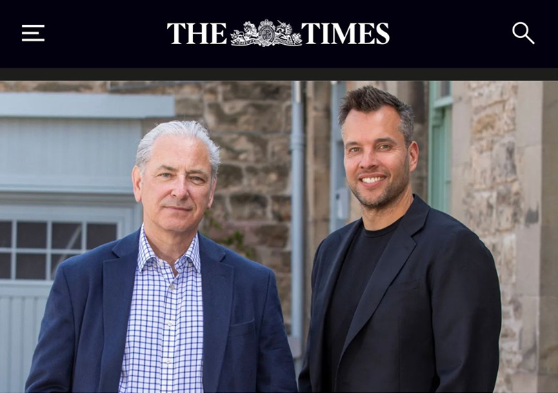 Paul Munn and Dave Foreman featured in The Times